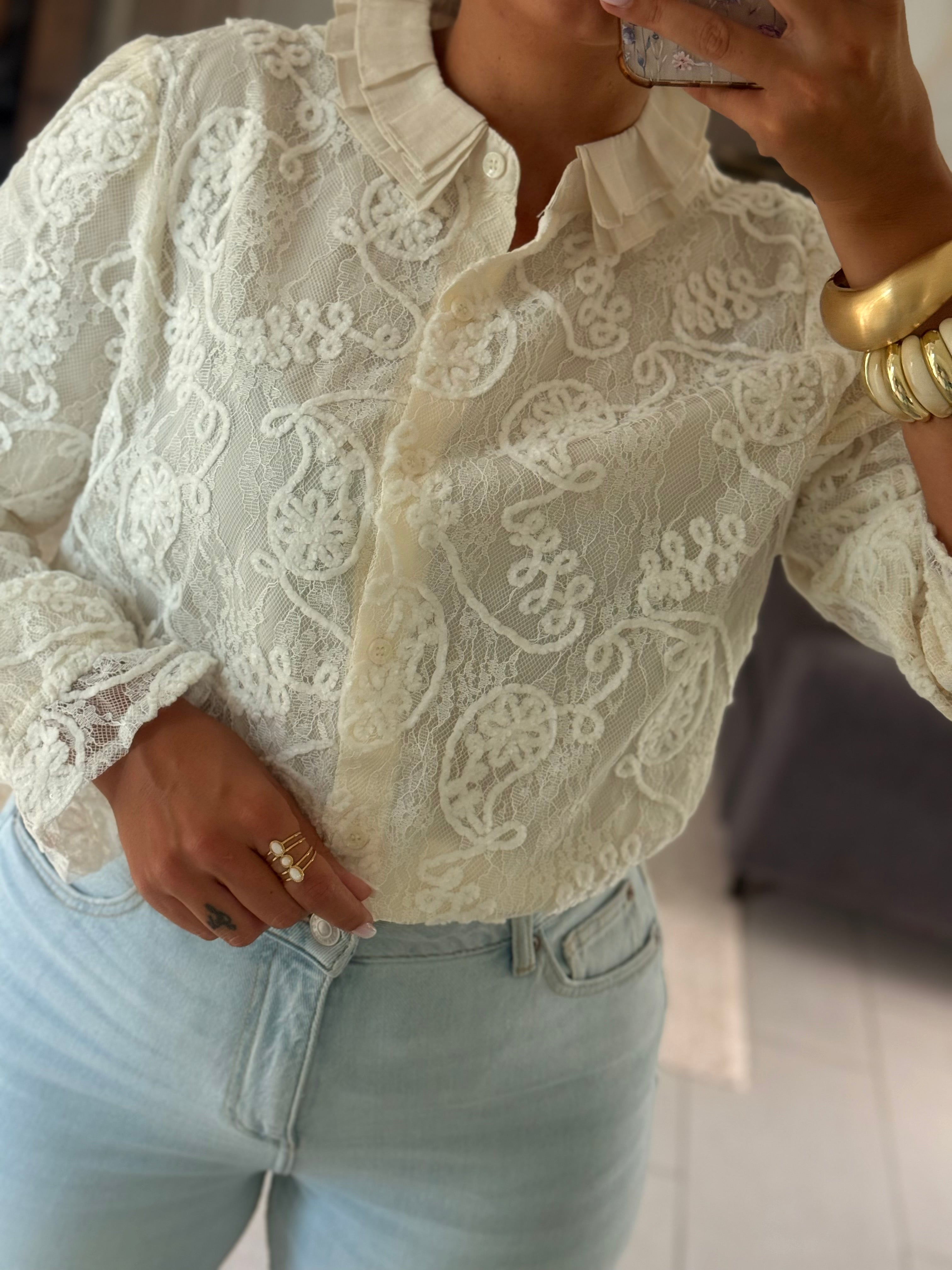 DALILA-blouse dentelle
