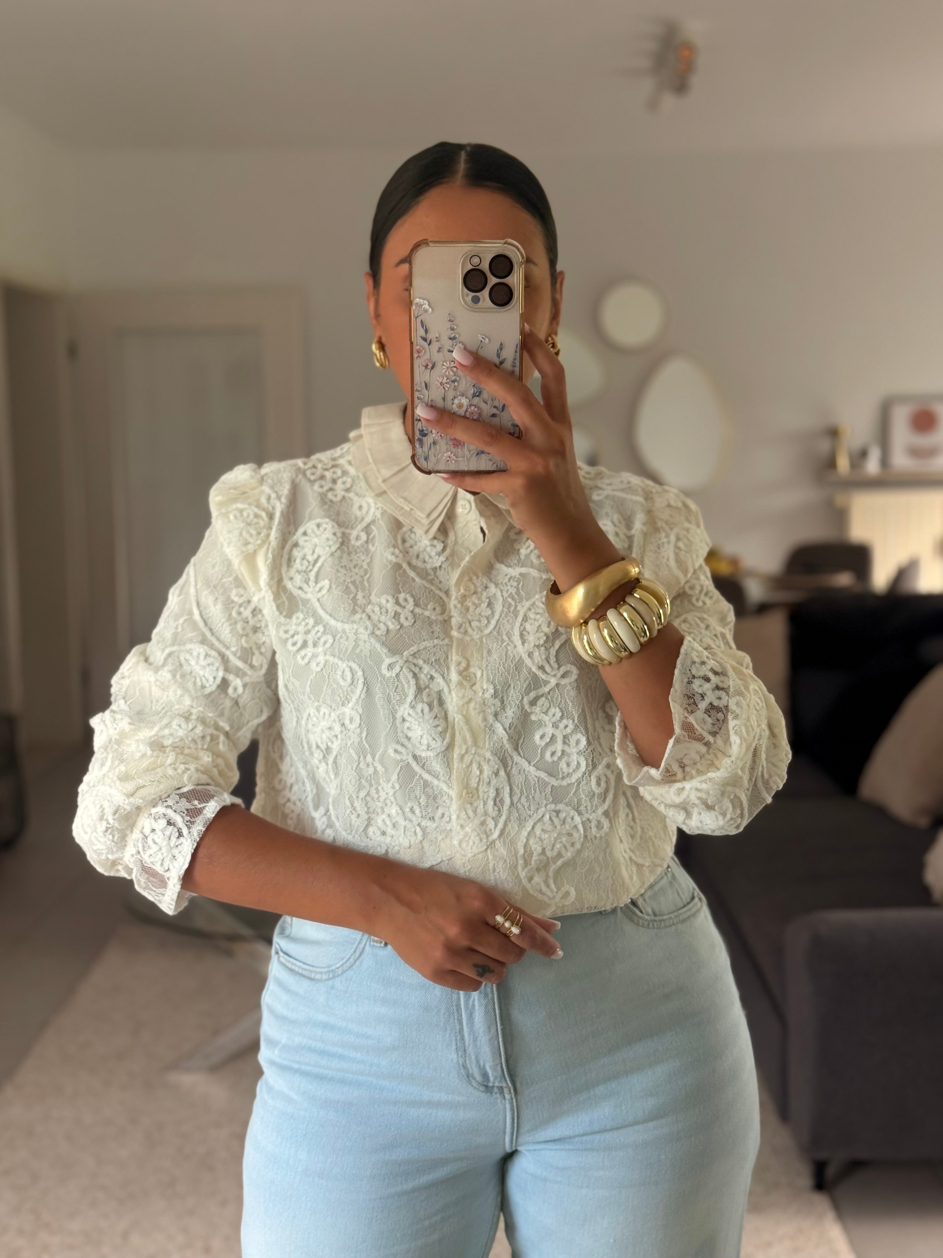 DALILA-blouse dentelle