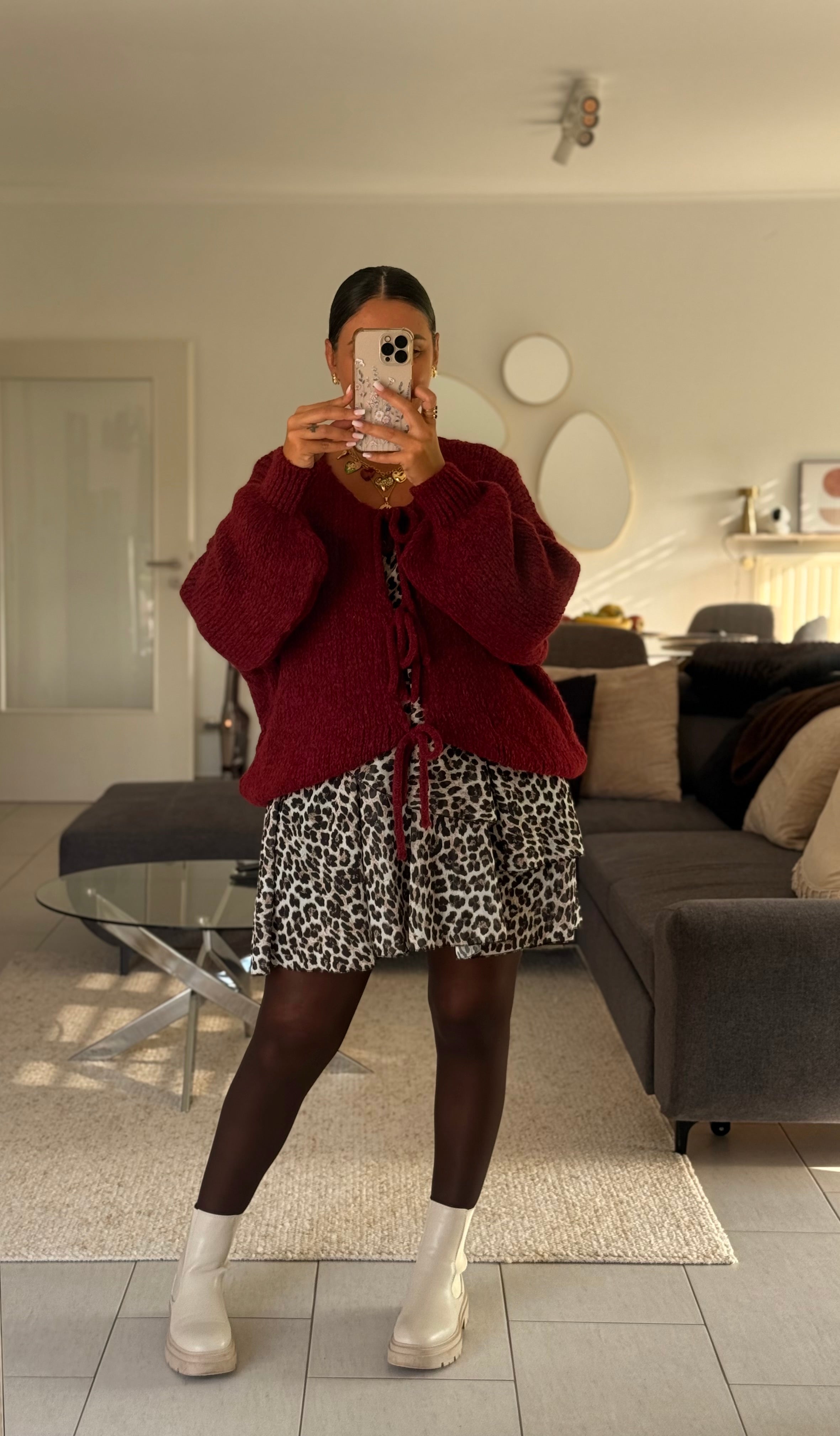 YAËL-gilet bordeaux