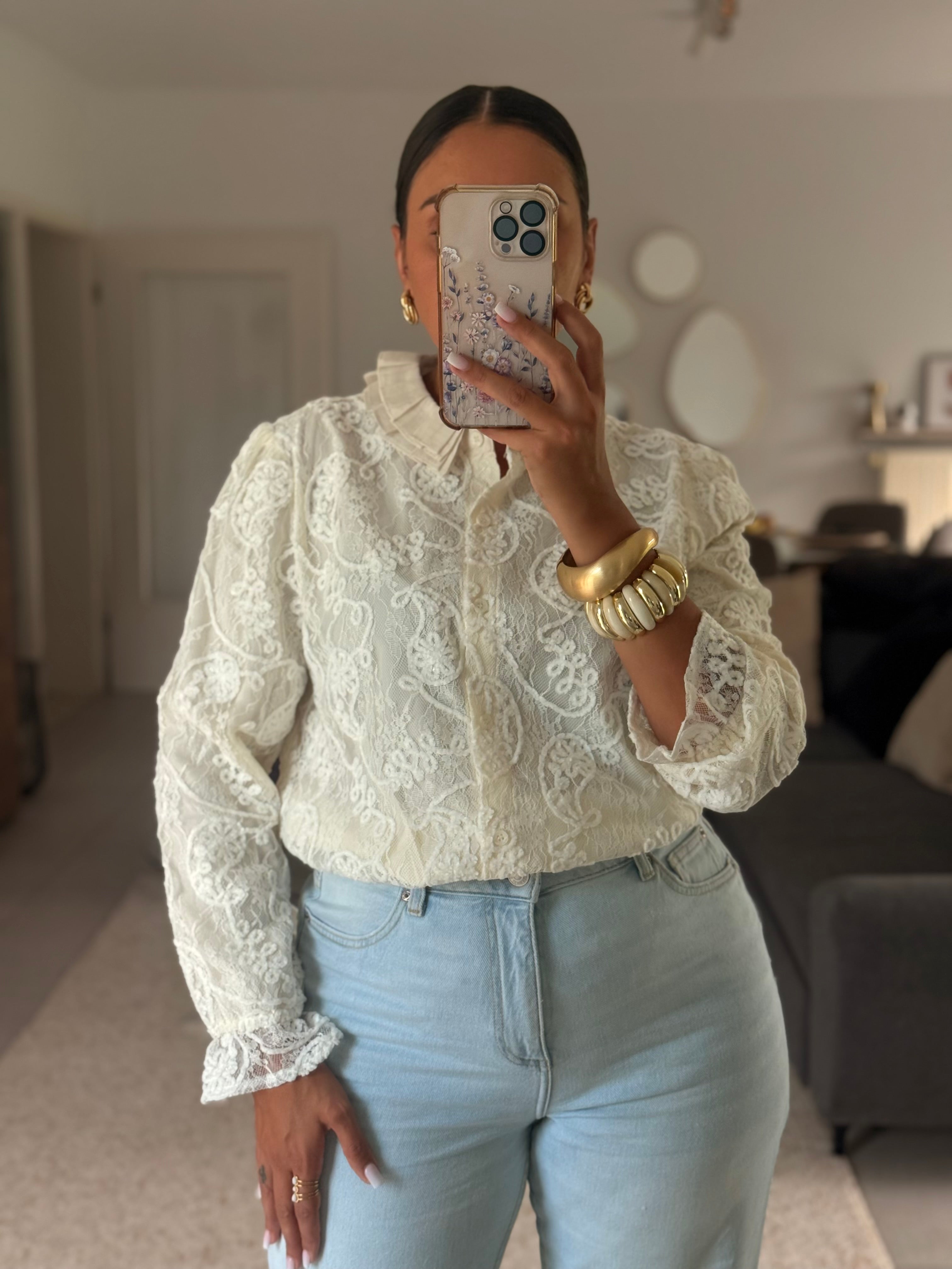 DALILA-blouse dentelle