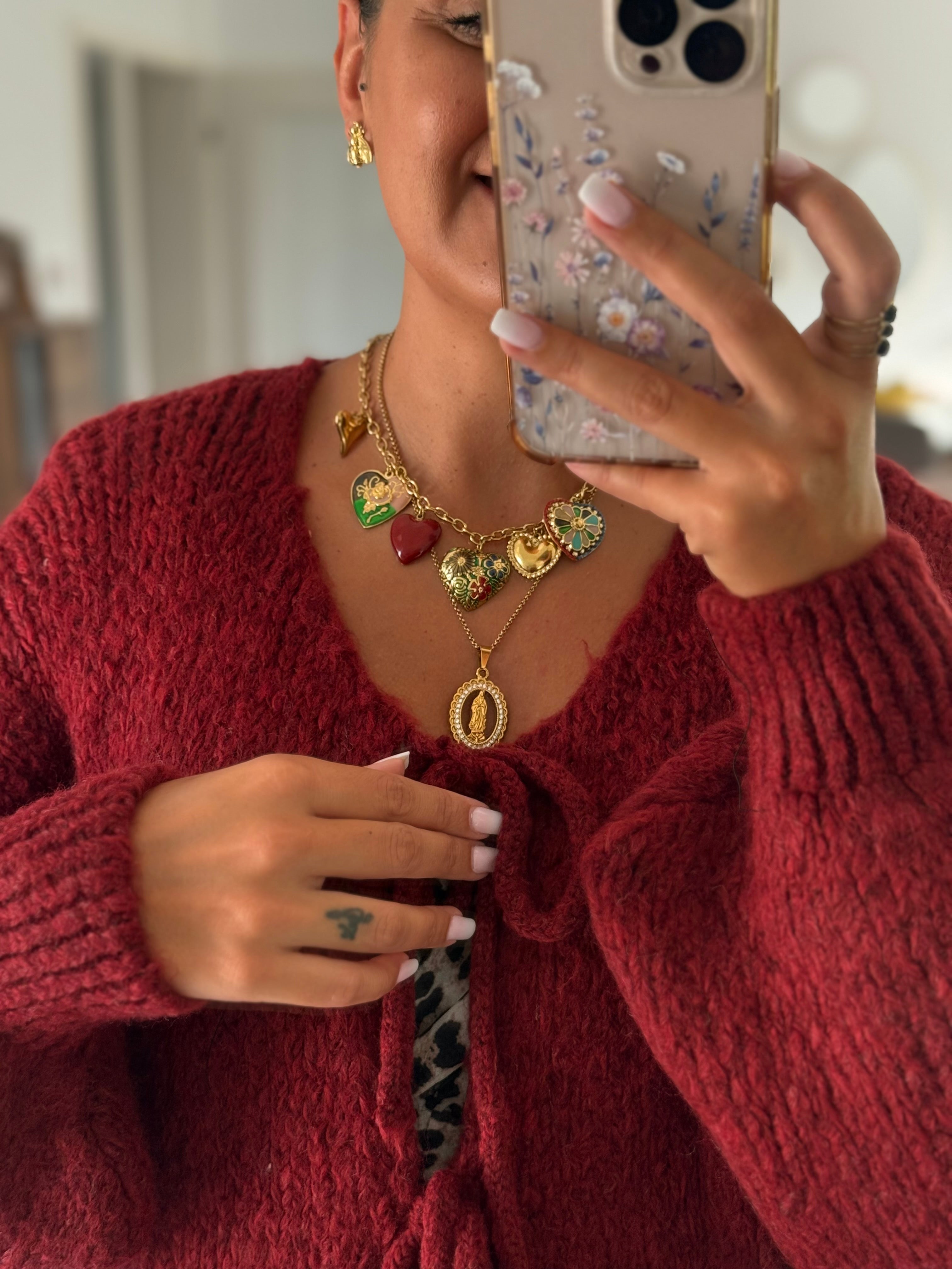 YAËL-gilet bordeaux