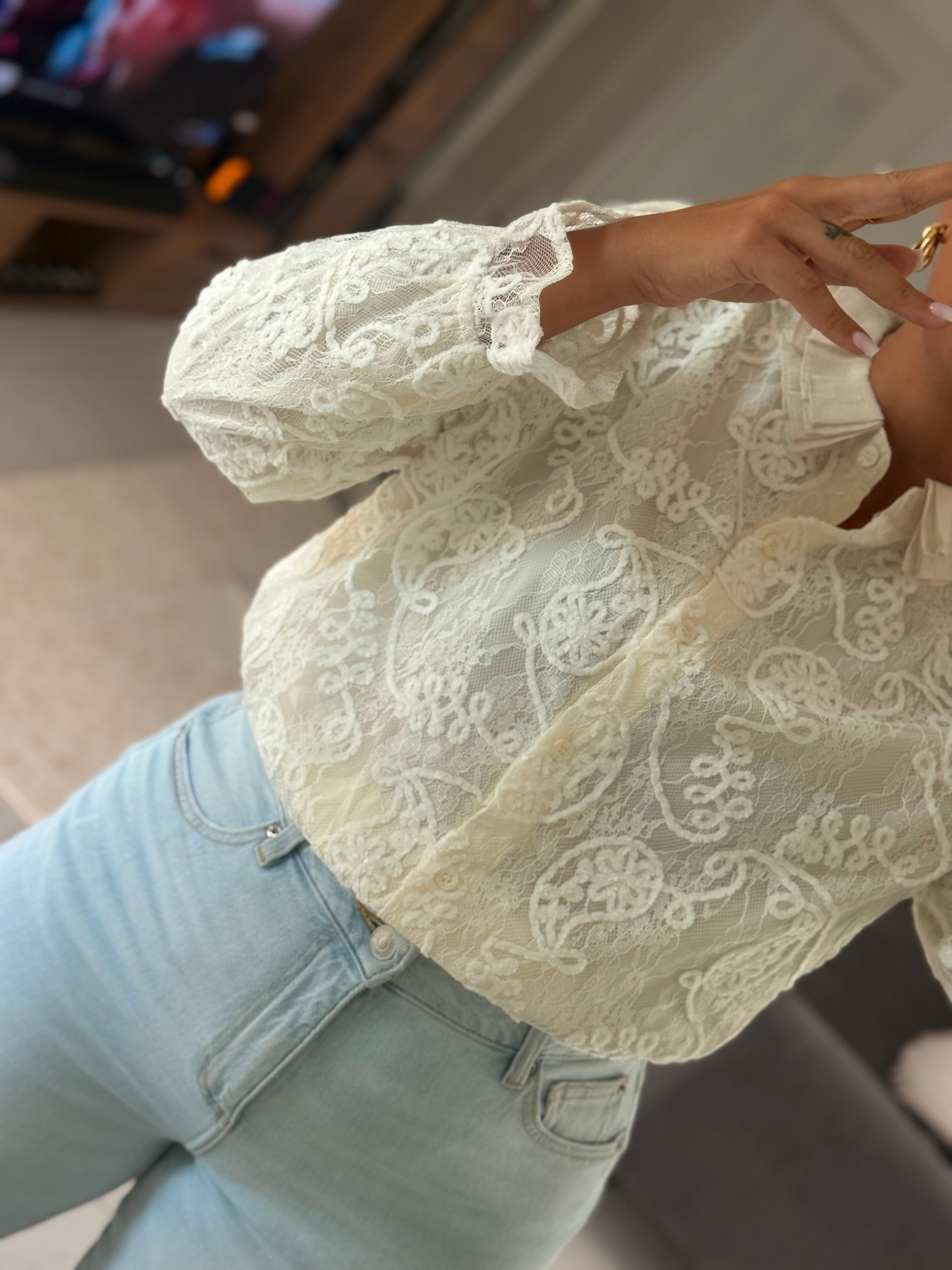 DALILA-blouse dentelle