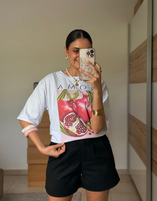 ROMA-T-shirt large avec imprimé