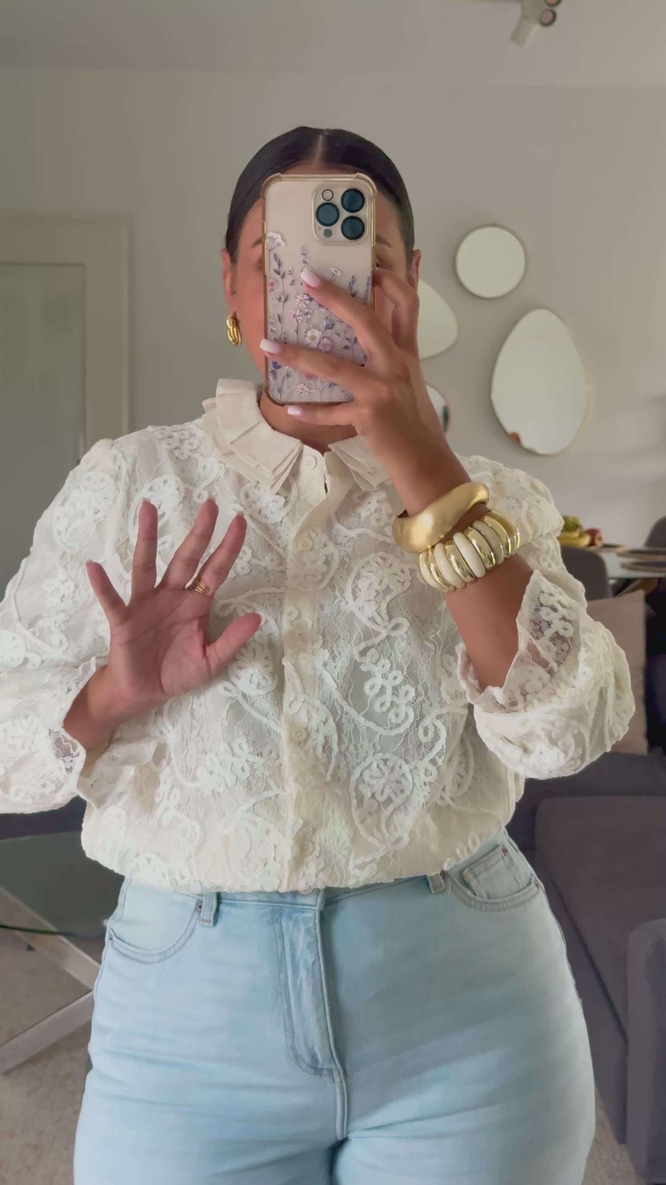 DALILA-blouse dentelle